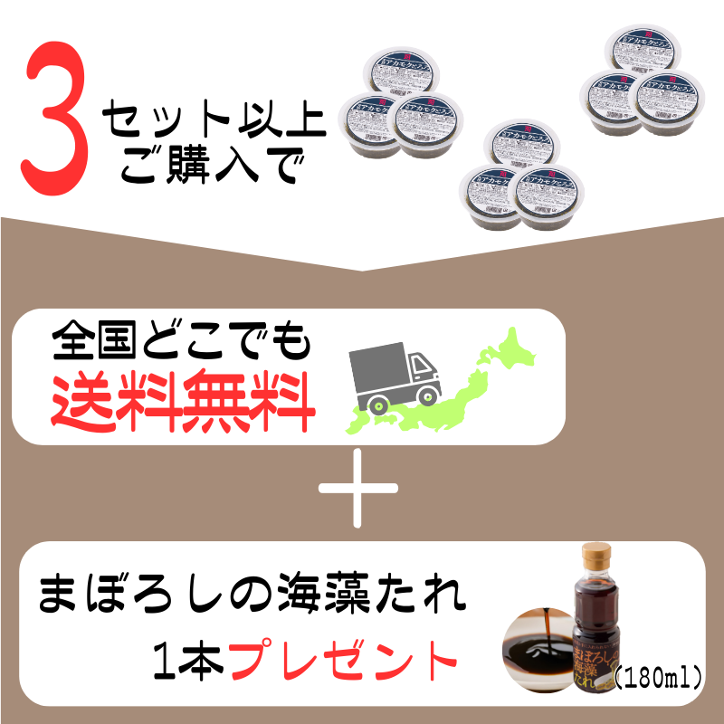 国産天然アカモクとろろ (100g×3)×3セット【A2550】